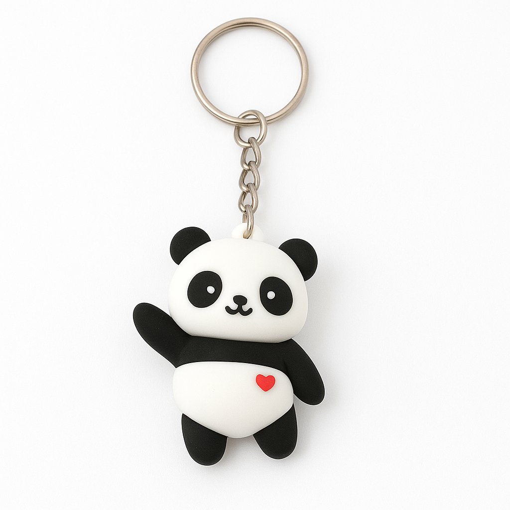 Cute Cartoon Panda Keychain
