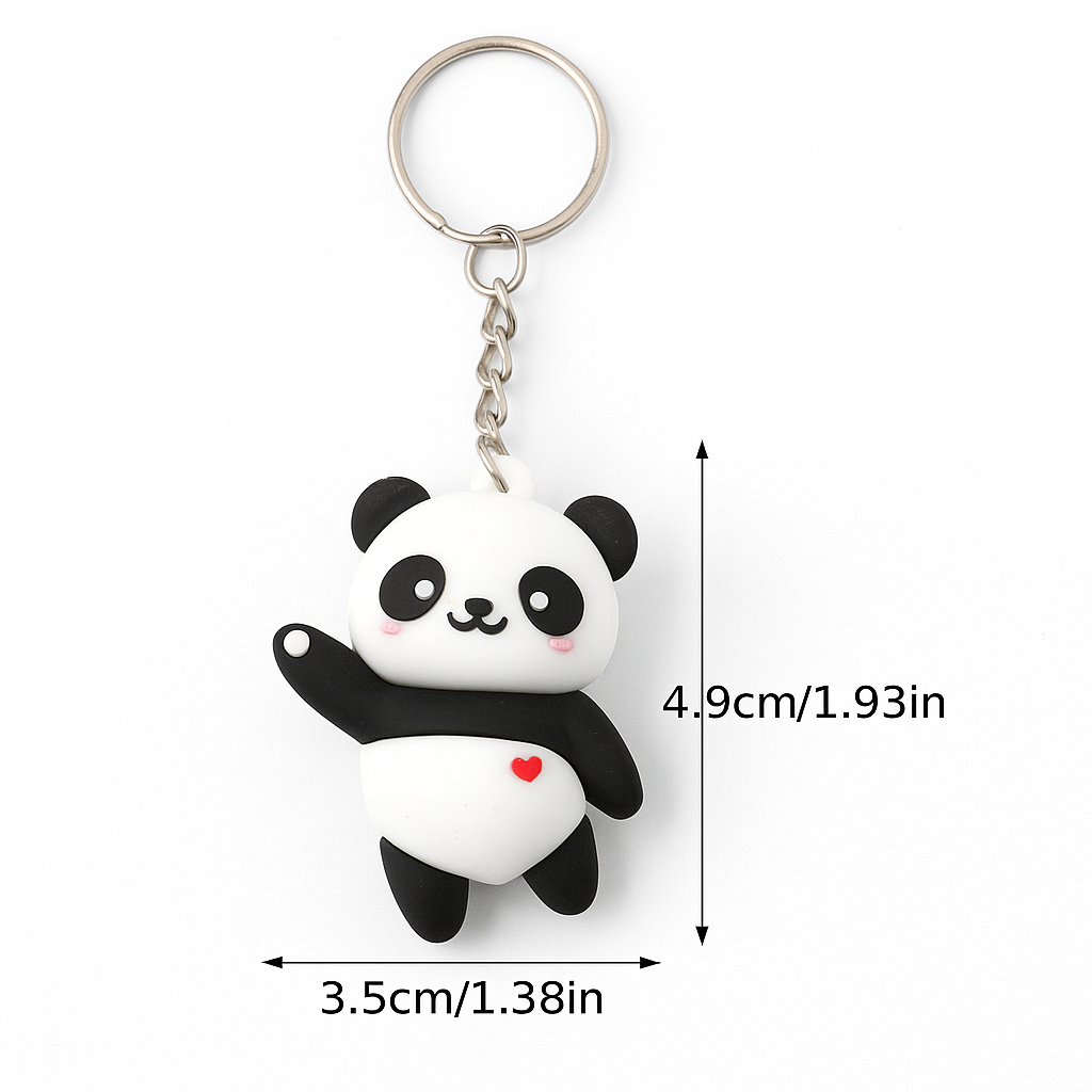Cute Cartoon Panda Keychain