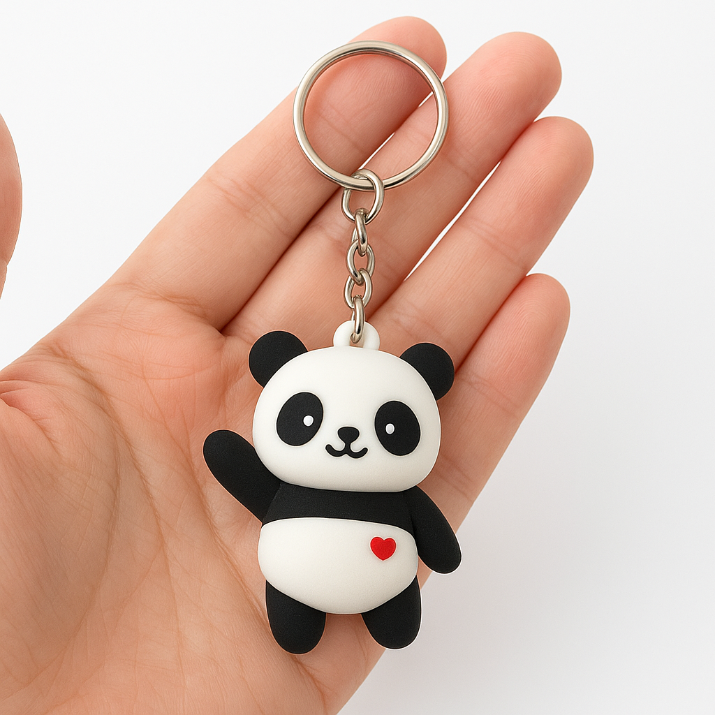 Cute Cartoon Panda Keychain