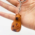 Cute Capybara Keychain Cartoon Doll Bag Pendant