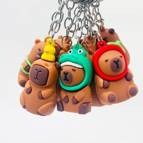 Cute Capybara Keychain Cartoon Doll Bag Pendant